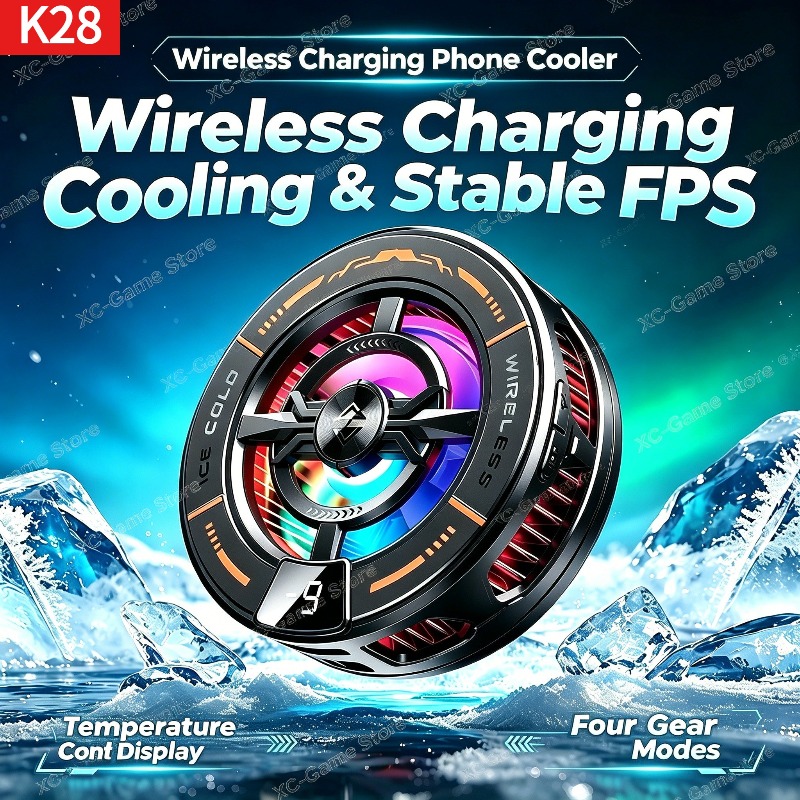 Gaming Accessories Iphone - K28 자기 반도체 휴대폰 쿨러(무선 고속