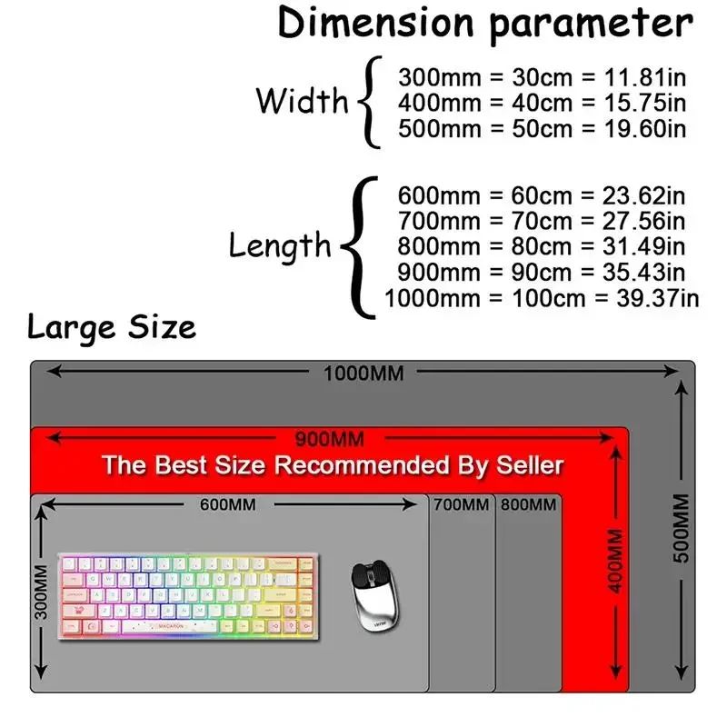 블루 마우스 패드 대형 플레이 매트 카펫 심플 매트 8 - Gaming Accessories For Your Desk 리뷰 및 가격