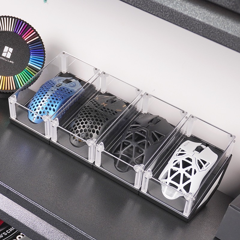 새로운 투명 아크릴 3D 프린팅 마우스 먼지 커버 및  - Gaming Accessories For Pc Setup 리뷰 및 가격