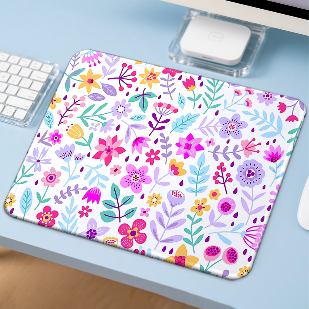 Mosepad 흩어진 꽃무늬 컴퓨터 매트 데스크 액세서 - Gaming Accessories Companies 리뷰 및 가격