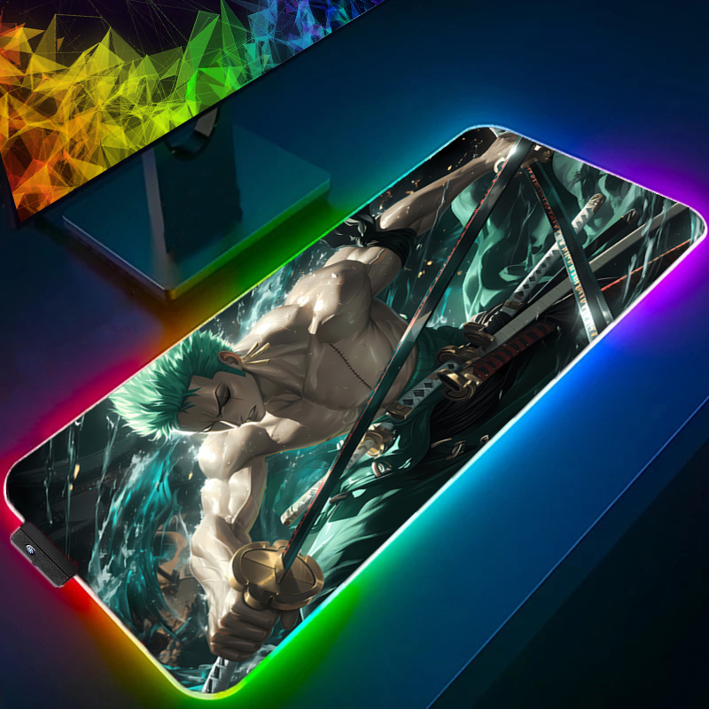 원피스 조로 마우스 패드 RGB 게임 액세서리 Gabi - Gaming Accessories For Gaming Setup 리뷰 및 가격