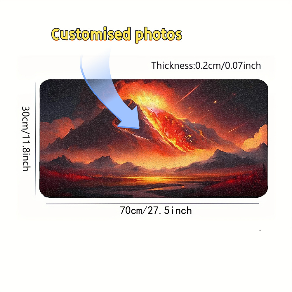 맞춤형 사진 게이밍 데스크 매트, 개인 맞춤형 마우스  - Gaming Accessories Images 리뷰 및 가격