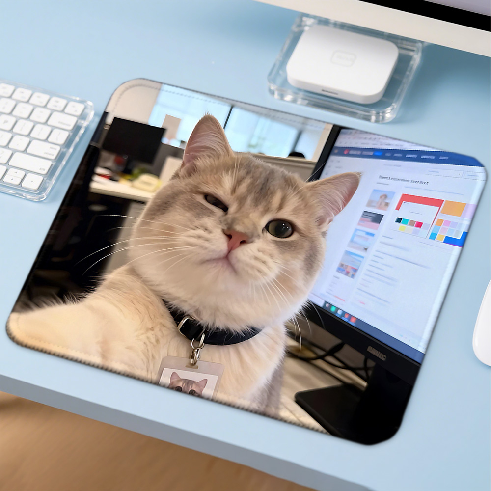 Mosepad Kawaii Funny Cat 컴퓨터 매 - Gaming Accessories Companies 리뷰 및 가격