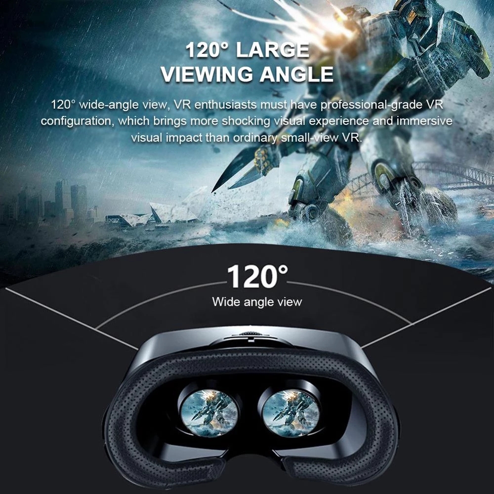VRG 프로 가상 현실 VR 안경 헤드셋 장치 비아르  - Gaming Accessories Vr 리뷰 및 가격
