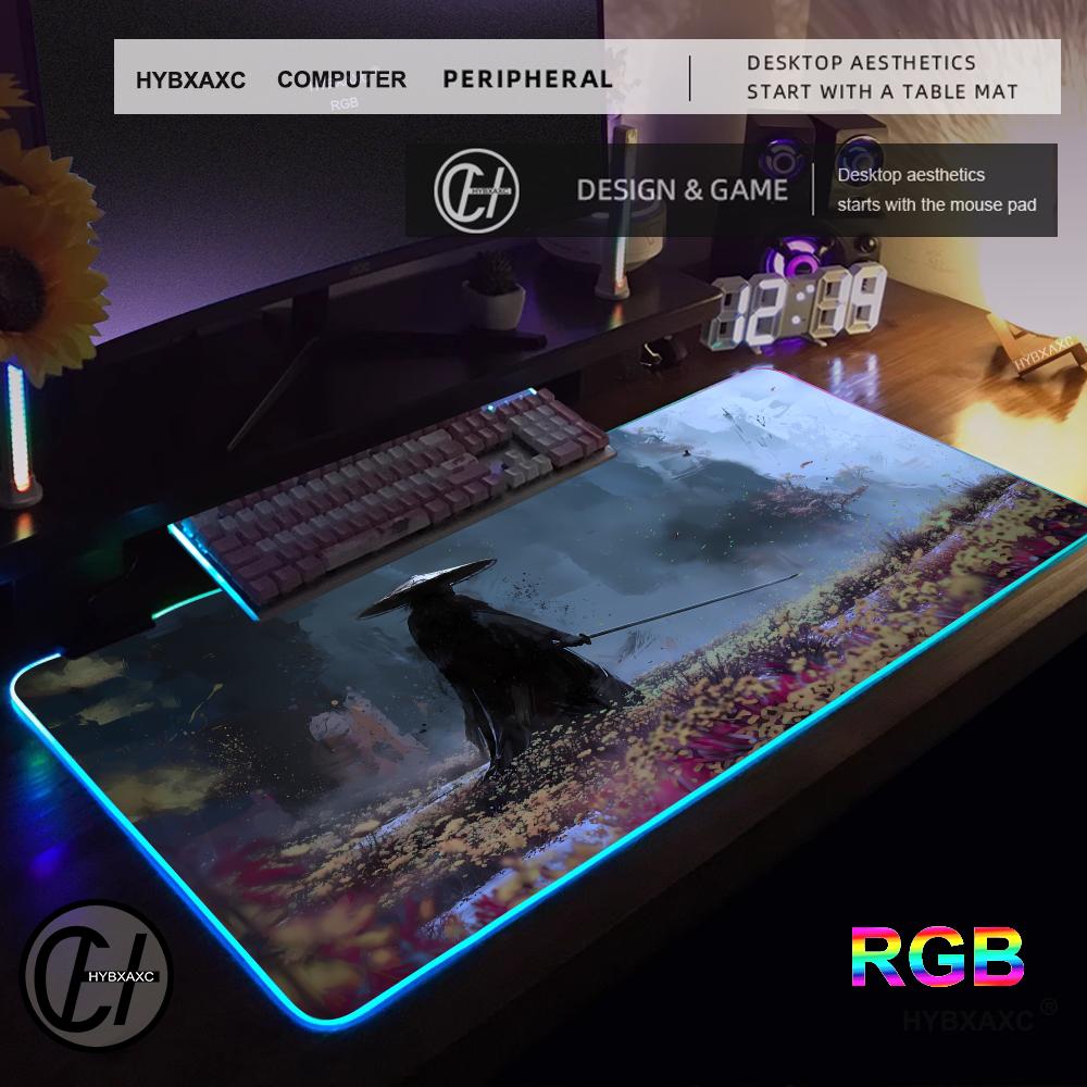 RGB 사무라이 워리어 마우스 패드 게이머 컴퓨터 액세 - Gaming Accessories Companies 리뷰 및 가격