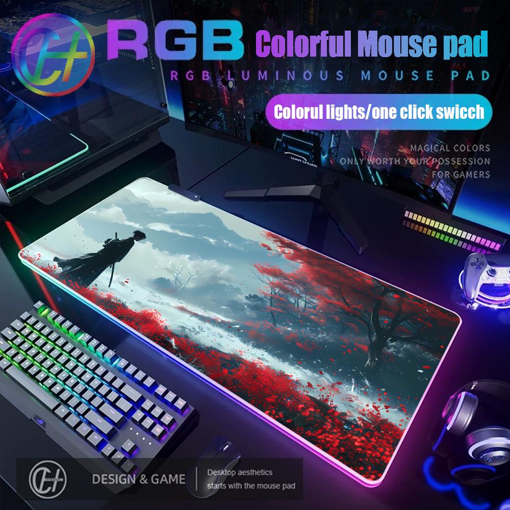 RGB 사무라이 워리어 마우스 패드 게이머 컴퓨터 액세 - Gaming Accessories Companies 리뷰 및 가격