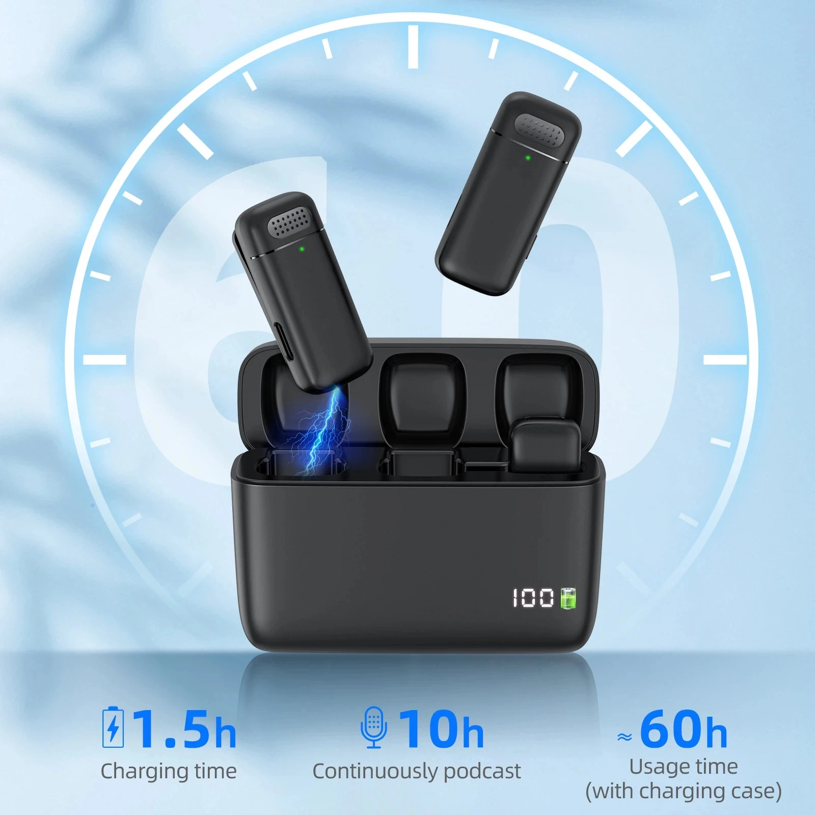 2in1 K30 무선 라발리에 마이크 충전 케이스 마이 - Gaming Accessories Iphone 리뷰 및 가격