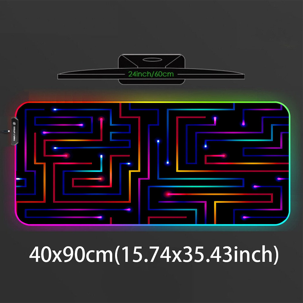 Xxl 마우스 패드 900x400 네온 회로 미로 설정 - Gaming Accessories For Pc Setup 리뷰 및 가격